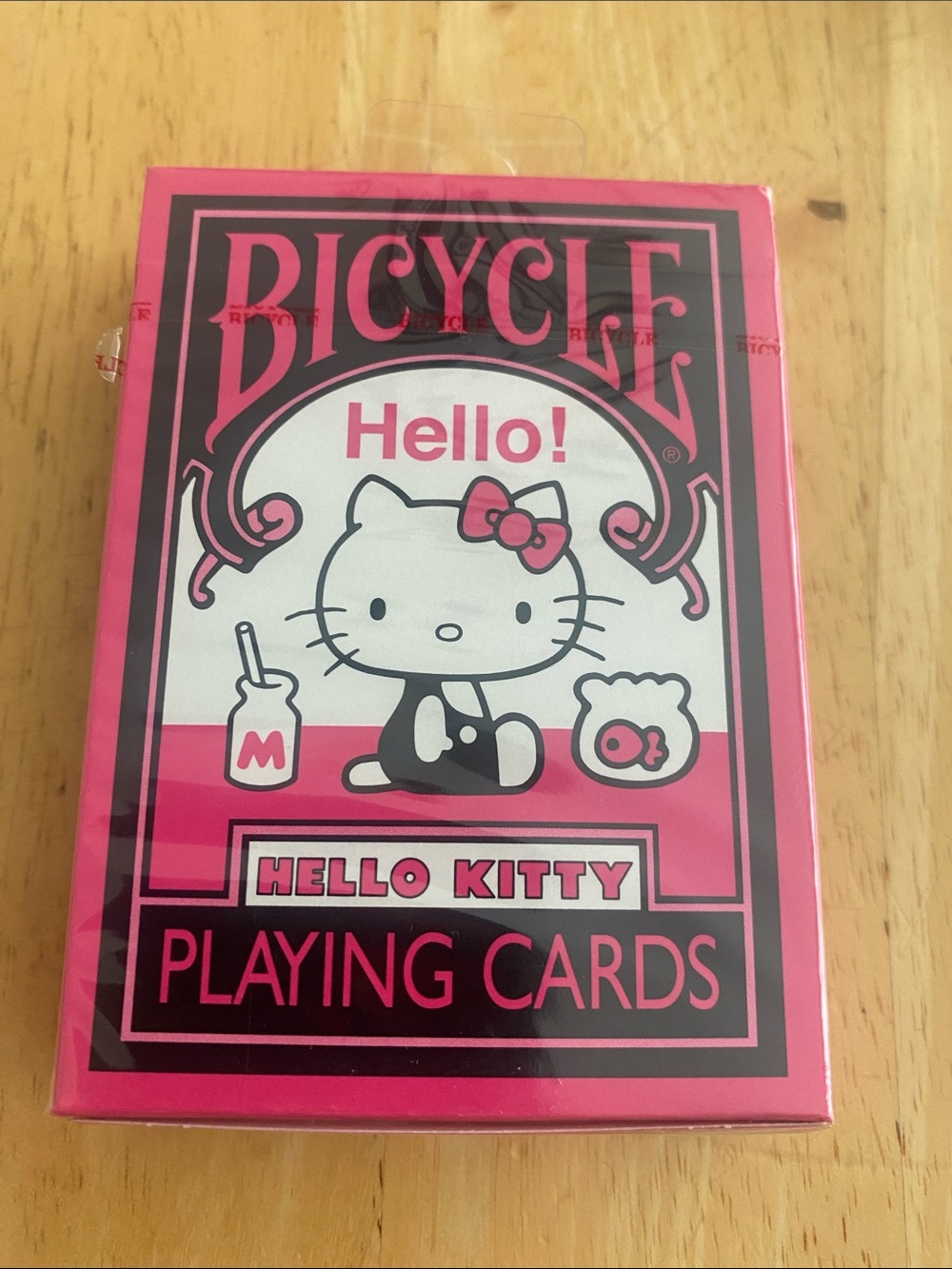Bicycle Hello Kitty Pink deck of Playing Cards NWT NIP